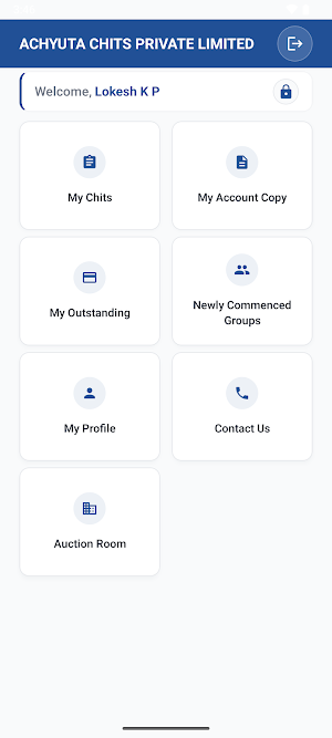 Achyuta Chits Member Module Screenshot 2