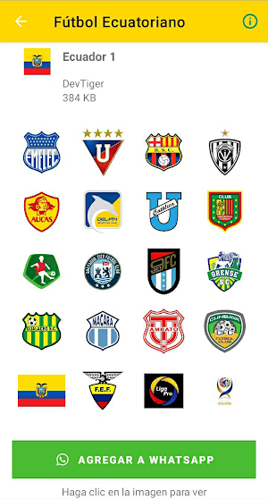 Stickers de Fútbol Ecuatoriano Screenshot 0
