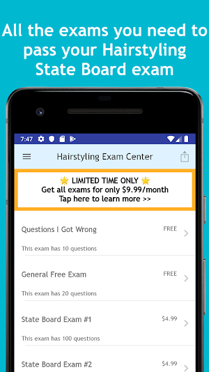 Hairstylist Exam Center: State Board Exams & Prep Screenshot 3
