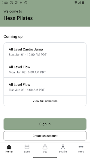Hess Pilates Screenshot 1