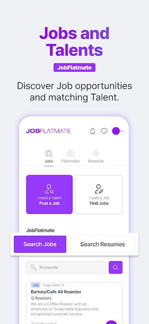 JobFlatmate Screenshot 1