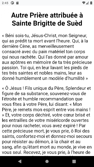 Prières de Sainte Brigitte Screenshot 1