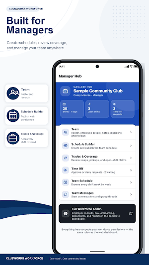 ClubWorks Workforce Screenshot 2