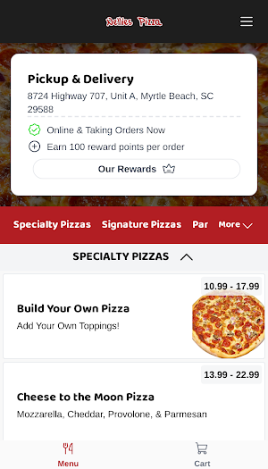 Nellies Pizza Screenshot 1