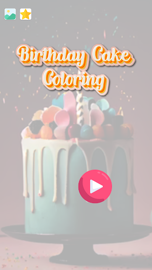 Birthday Cake Coloring Book Screenshot 2