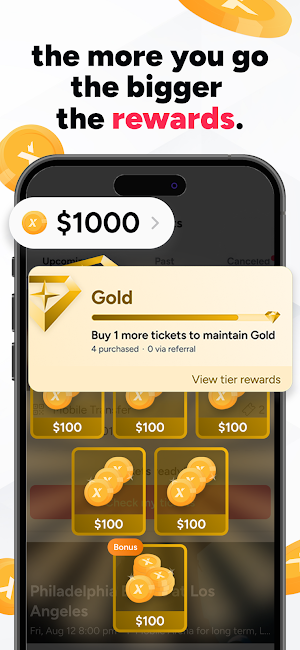 TicketX: No Hidden Fee Tickets Screenshot 2