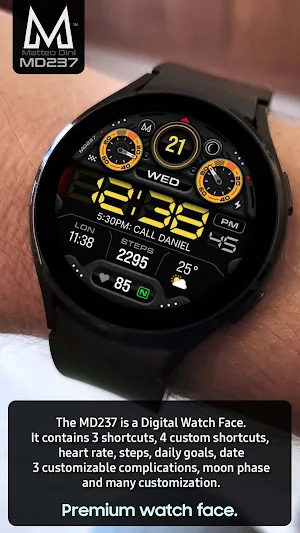 MD237 Digital watch face Screenshot 2