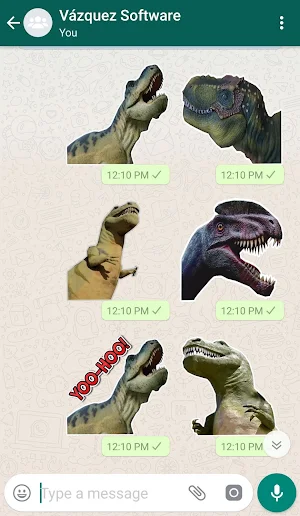 WAStickerApps Dinosaurs Screenshot 3