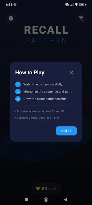 Recall Pattern Screenshot 3