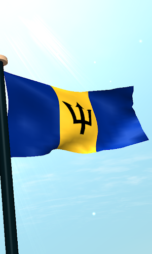 Barbados Flag 3D Wallpaper Screenshot 3