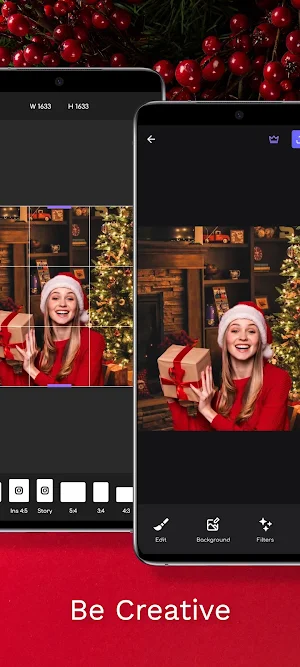 Christmas Background Editor Screenshot 3