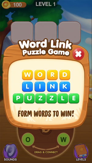 LinkWord Puzzle Brain Game Screenshot 3