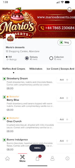 Mario’s desserts Screenshot 2