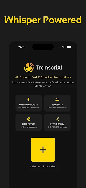 Offline Transcribe, TranscriAI Screenshot 0