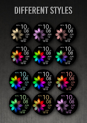 PWW04 - Ladies Digi Watch Face Screenshot 1