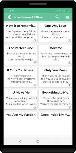 Love Poems Offline Screenshot 2