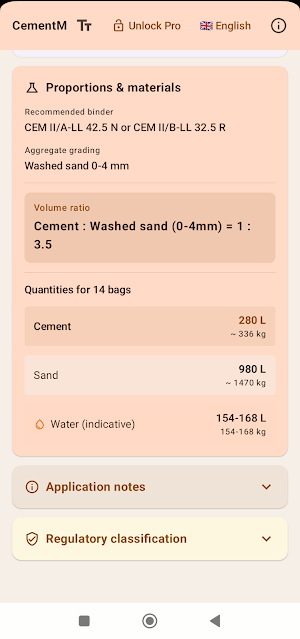CementMix Screenshot 1