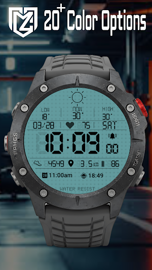 Retro Digital Watch Face TMZ Screenshot 1