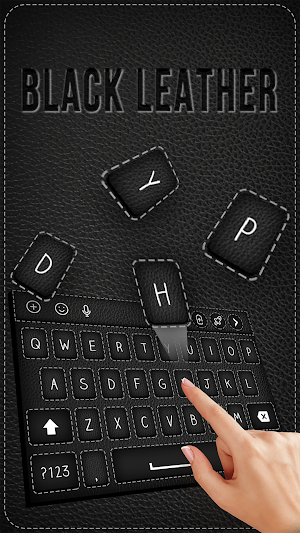 Black Leather Keyboard Screenshot 1