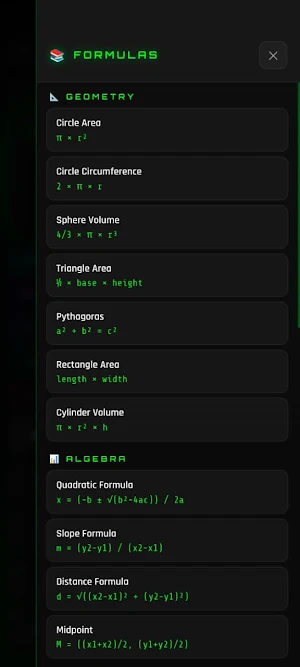 DarkMatrix Calc Screenshot 2