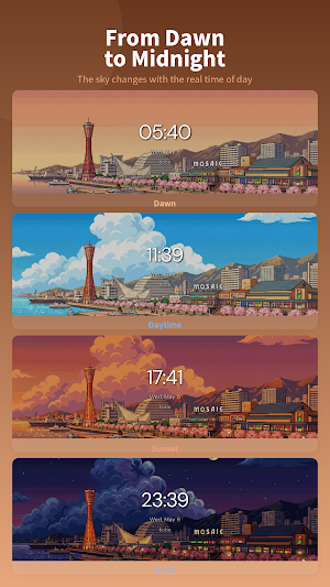 DotCityClock: Pixel Clock App Screenshot 1