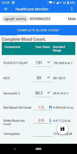 HealthCare Monitor Screenshot 2