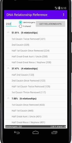 DNA Relationship Finder Screenshot 0