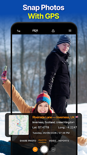 GPS Map Camera・Photo Timestamp Screenshot 1