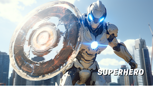 Captain Super hero iron game Screenshot 0