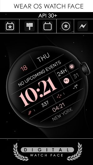 Minimal Digital Watch Face Screenshot 1