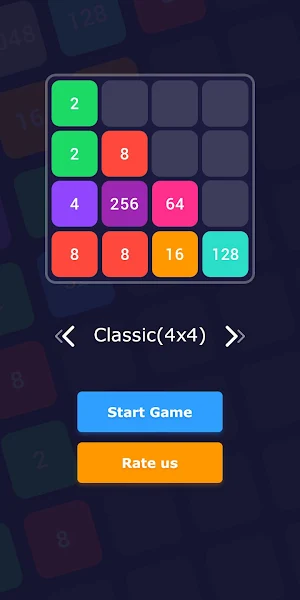 2048 Classic - Swipe and Merge Screenshot 1