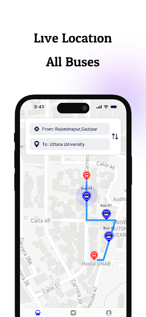 Uttara University Bus Service Screenshot 2