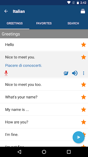 Learn Italian Phrases | Italian Translator Screenshot 1