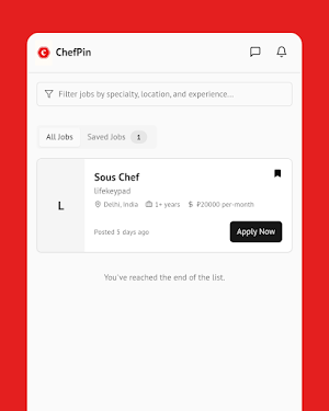 ChefPin –Hire Chef & Chef Jobs Screenshot 3