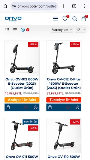 Onvo Scooter Screenshot 0