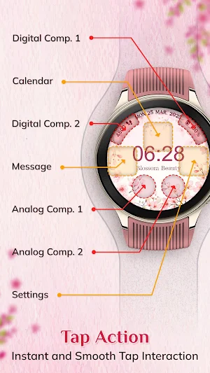 WF4U Blossom Floral Watchface Screenshot 0