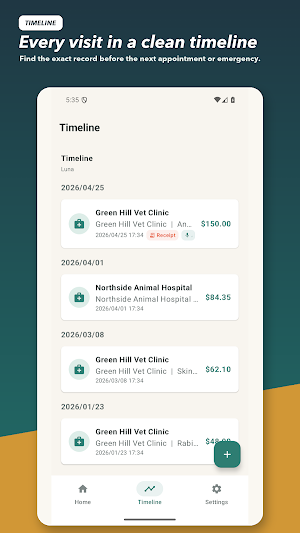 Pet Vet Records & Visit Log Screenshot 2