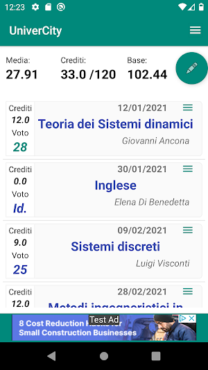 UniverCity (libretto esami) Screenshot 0