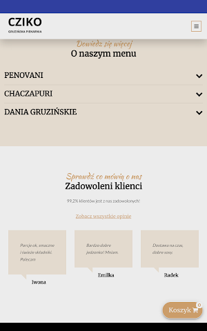 Cziko piekarnia gruzińska Screenshot 2