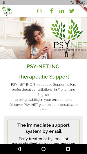 PSYNET INC. Soutien Thérapeuti Screenshot 0