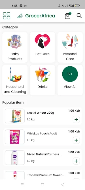 GrocerAfrica Screenshot 0