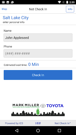 Net CheckIn Mark Miller Toyota Screenshot 1