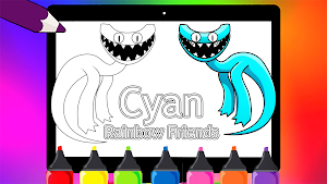 Rainbow friends 2 Coloring Screenshot 0