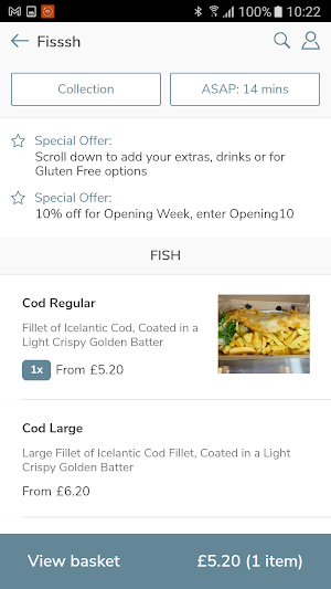 Fisssh Traditional Fish & Chips Screenshot 1