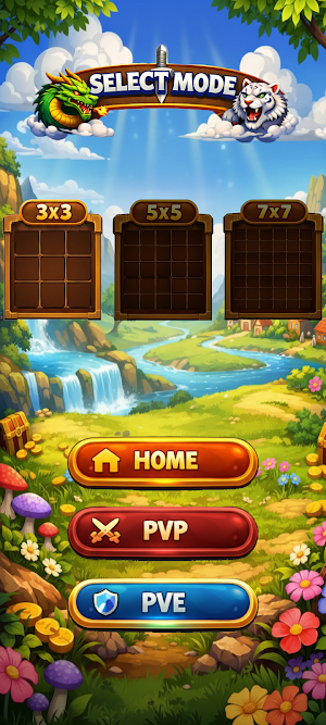 Dragon & Tiger – Tic Tac Toe Screenshot 1