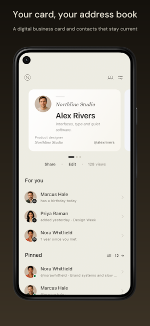 Nexo: Contacts & Business Card Screenshot 0