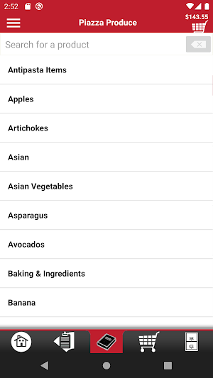 Piazza Produce Checkout App Screenshot 2