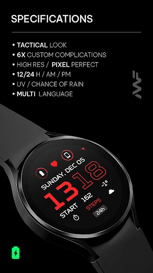 Awf TACT [x] - watch face Screenshot 1