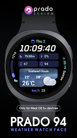 PRADO 94 Weather Watch Face Screenshot 1