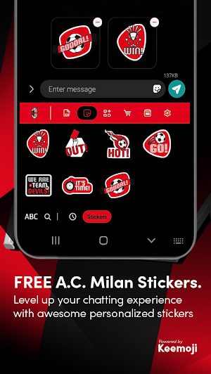 AC Milan Keyboard Screenshot 1